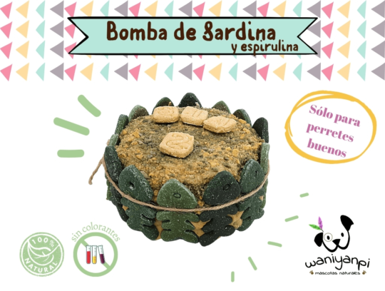 Tarta Bomba de Sardinas y Espirulina waniyanpi