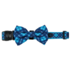 Collar con pajarita Cuadros Azules