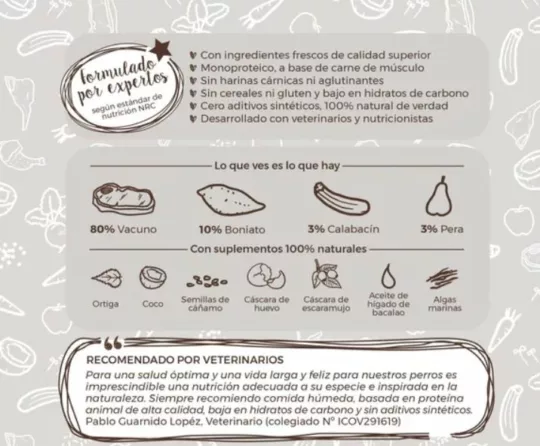 Puromenu maravilla de vacuno cocinado 400gr - Imagen 2