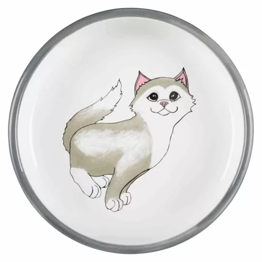 Comedero Cerámica Gatito - Imagen 2
