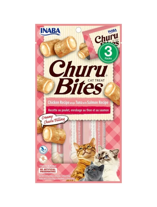Churu Bites Atún y Salmón Gatos