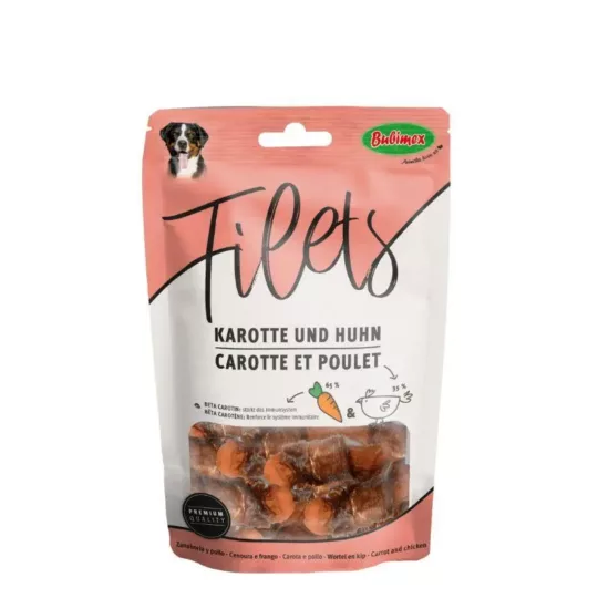 Bolsa de filetes de pollo y zanahoria