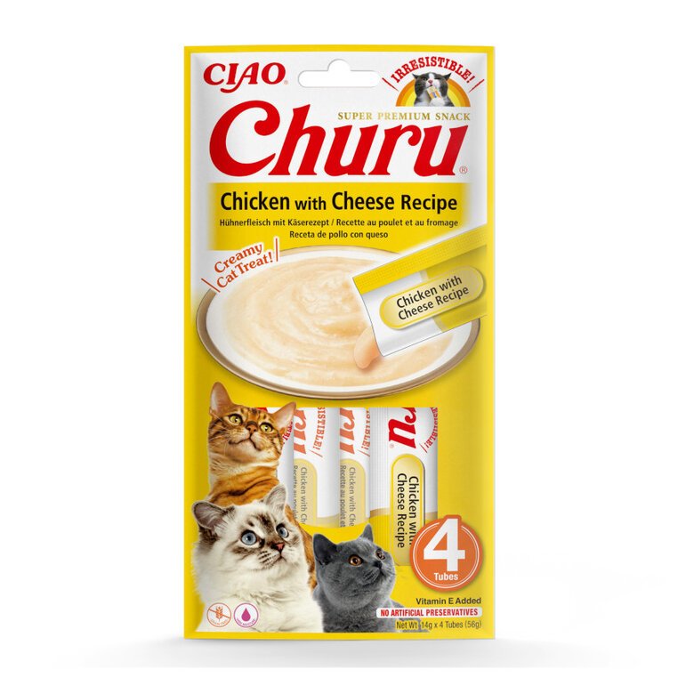 Churu de pollo y queso