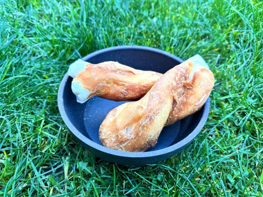 Trenzado de piel con pollo