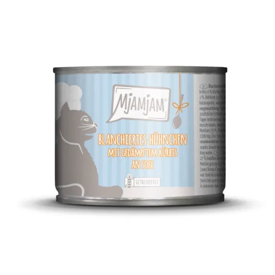 MjAMjAM – Pollo Escaldado con Calabaza al vapor 185gr