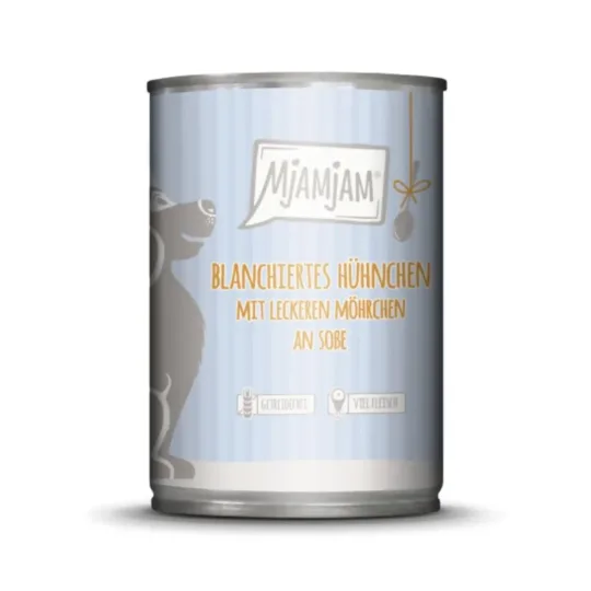 MjAMjAM – Pollo escaldado con zanahorias 380GR