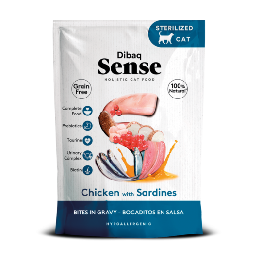 Dibaq Sense Bocaditos en Salsa Pollo con Sardinas