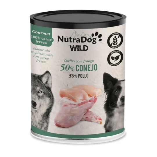 NutraDog WILD Conejo y Pollo Gourmet