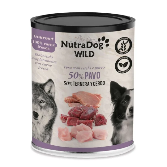 NutraDog Wild Pavo, Ternera y Cerdo Gourmet