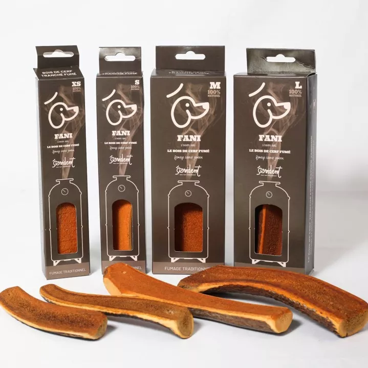 Asta de ciervo ahumada con jamón y partida