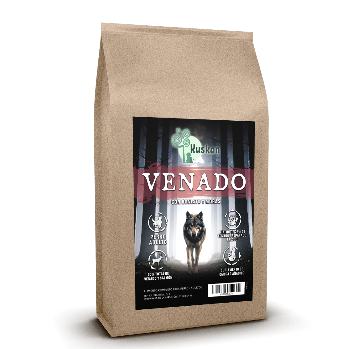 Kuskan Venado con Boniato y Moras
