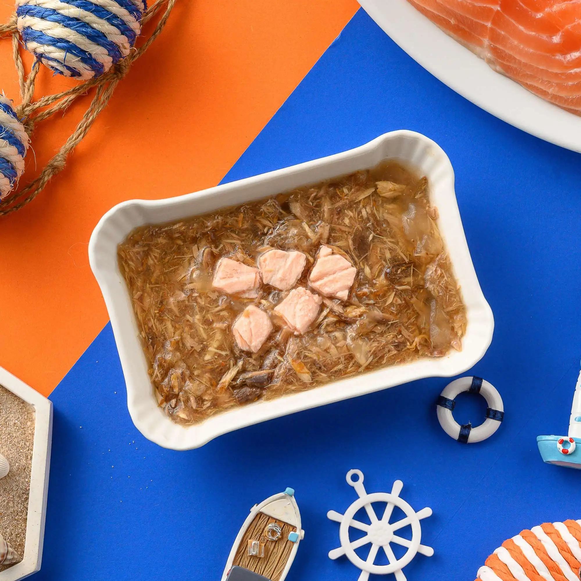 Moochie de atún y salmón en gelatina - Imagen 2