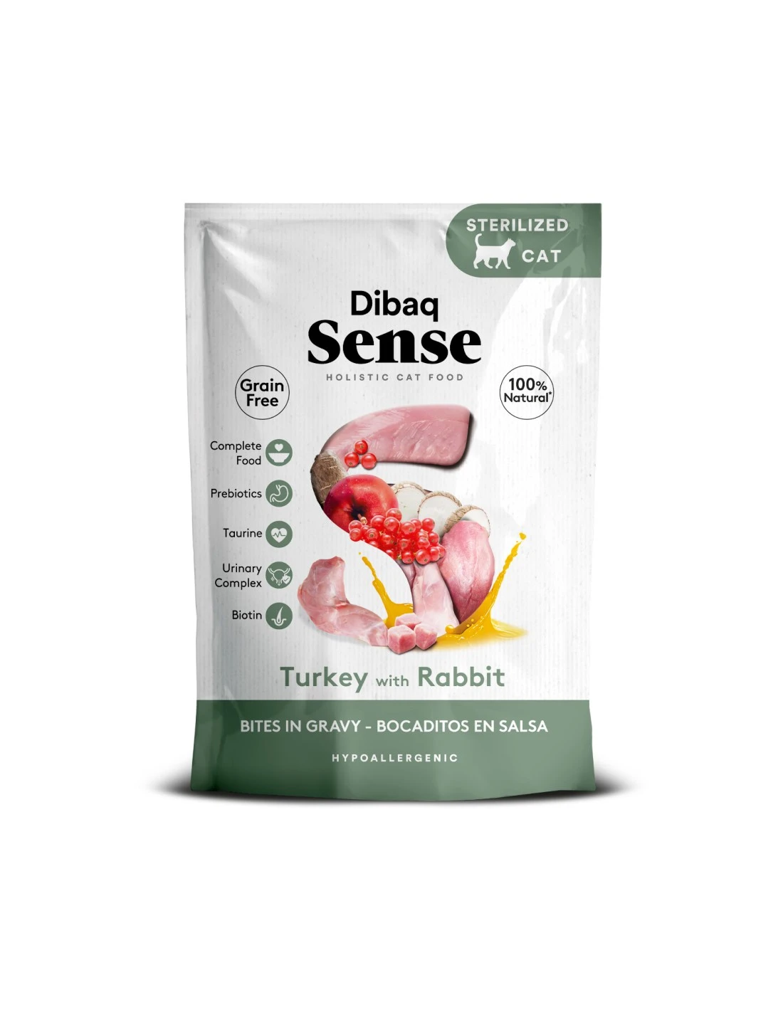 Dibaq Sense Bocaditos en Salsa Pavo con Conejo